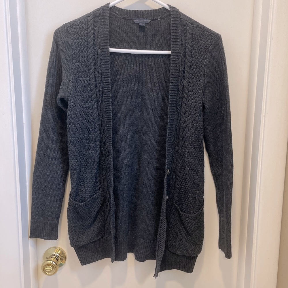 American Eagle Cable Knit Cardigan